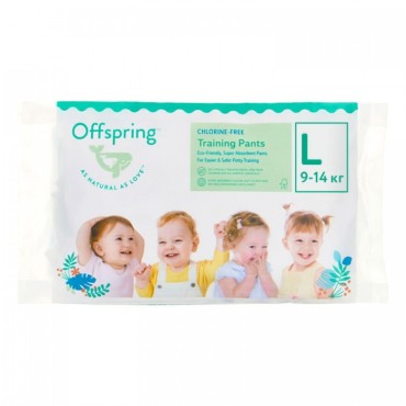 Эко-подгузники Offspring Travel Pack L 9-14 кг 3 шт 3 расцветки