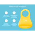 Мягкий нагрудник с карманом для крошек Roxy Kids цвет: желтый Мягкий нагрудник с карманом для крошек Roxy Kids цвет: желтый