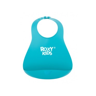 Мягкий нагрудник с карманом для крошек Roxy Kids цвет: мятный