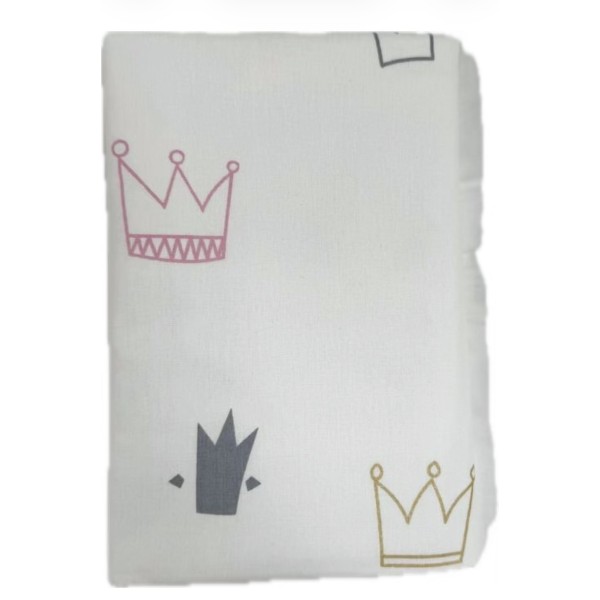 Непромокаемая многоразовая пеленка из ранфорса 60*90 см цвет: короны
