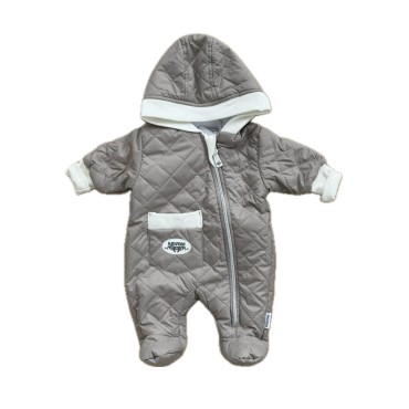 Комбинезон стеганный " Тоторо" 62 см цвет: коричневый 220-093-201-010