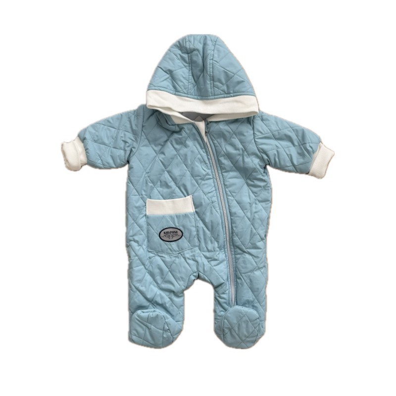 Комбинезон стеганный " Тоторо" 68 см цвет: голубой 220-093-201-758