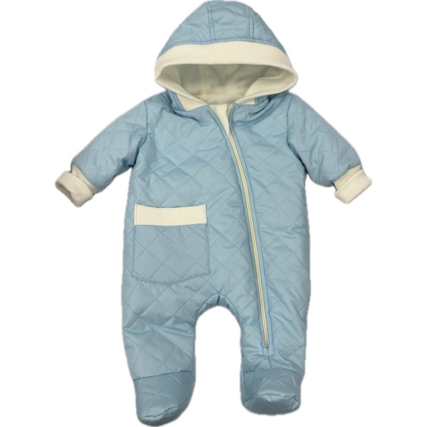 Комбинезон стеганный " Тоторо" 68 см цвет: голубой 220-093-201-758