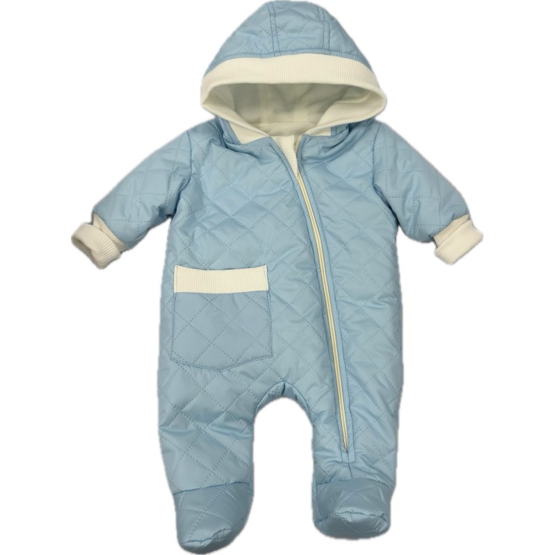 Комбинезон стеганный " Тоторо" 68 см цвет: голубой 220-093-201-758
