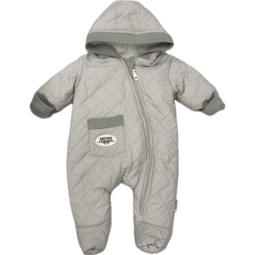 Комбинезон стеганный " Тоторо" 68 см цвет: светло-серый 220-093-201-002