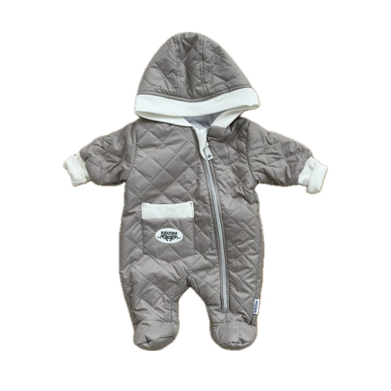 Комбинезон стеганный " Тоторо" 68 см цвет: коричневый 220-093-202-010