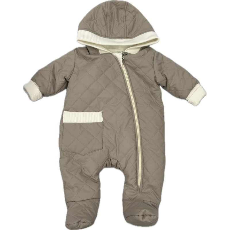 Комбинезон стеганный " Тоторо" 68 см цвет: коричневый 220-093-202-010