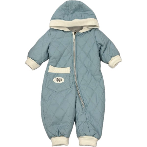 Комбинезон стеганный " Тоторо" 74 см цвет: голубой 220-093-203-08