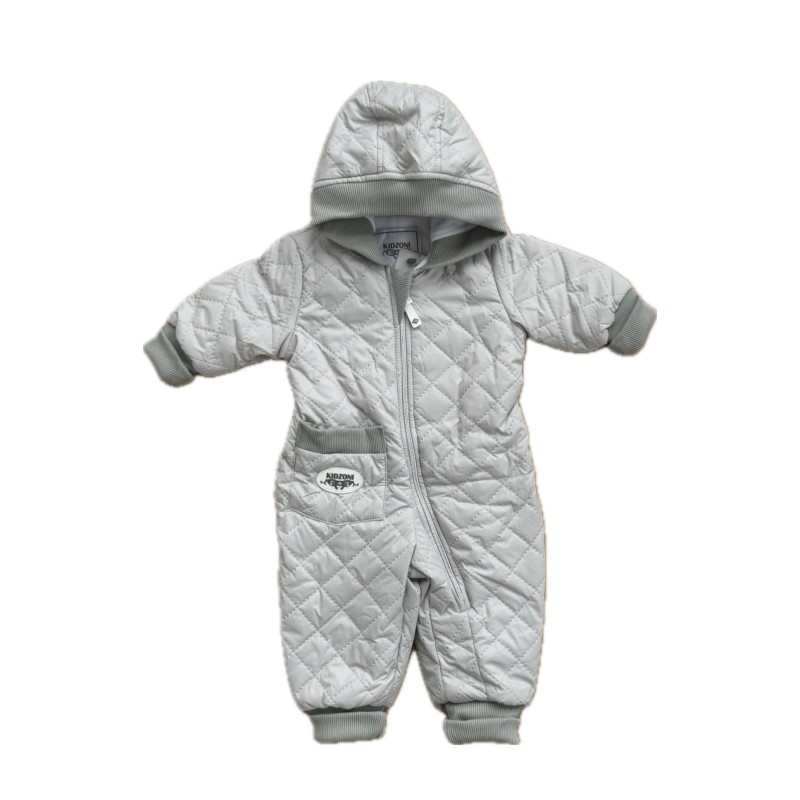 Комбинезон стеганный " Тоторо" 86 см цвет: светло-серый 220-093-205-021