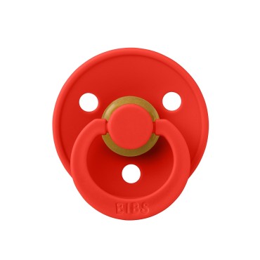 Cоска-пустышка BIBS Colour Latex 0-6 месяцев цвет: candy apple / красный