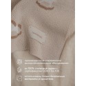Вязаный детский плед Лошадки цвет: топленое молоко LW23-5002-034-80/120