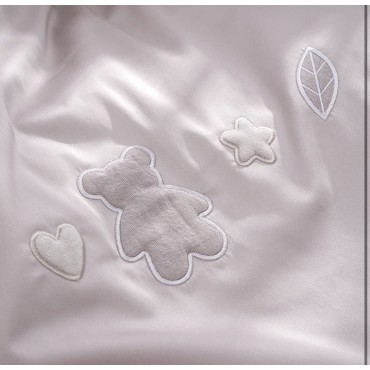 Комплект постельного белья для детей Perina Teddy Sateen Collection, арт. КПБ2.1-TSC.6 (цвет: Серый, состав: пододеяльник 100х100см, простыня 100х70см