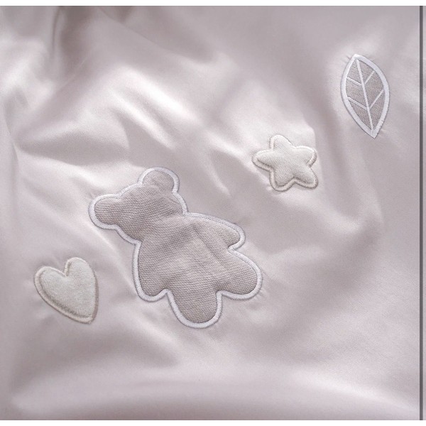 Комплект постельного белья 2 предмета Teddy Sateen Collection цвет: серый