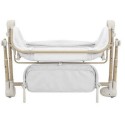 Люлька-колыбель приставная Carrello Salsa цвет: Velora Grey CRL-16507