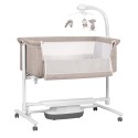 Электроколыбель 3 в 1 с качанием + мобиль с ночником Carrello Bloom цвет: Cream Beige CRL-10304
