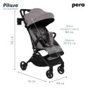 Коляска детская прогулочная Pituso Pera суперлегкая цвет: devine cocoa