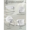 Акция! Колыбель-трансформер 4 в 1 Sweet Baby Melodia цвет: white
