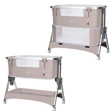 Кроватка-люлька приставная + манеж Carrello Aria 3в1 цвет: Cream Beige CRL-16401