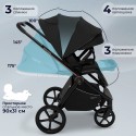 Коляска детская 2в1 Sweet Baby Elegante Therma цвет: black
