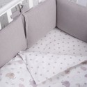 Комплект постельного белья Perina Fancy Слоники лиловые, артикул: F3-01.14, 3 предмета, пакет ПВХ