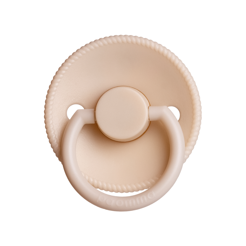 Пустышка Paomma с соской из натурального латекса (S) 0-6 месяцев цвет: almond milk