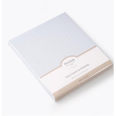 Простыня на резинке детская Muslin 120*60 см цвет: голубая пастель ПР-М.120.1.23