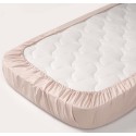 Простыня на резинке детская Perina Semi-oval, артикул: ПР-С.145.70.4, цвет: бежевый, размер: 145х70см, для матраца с закругленными углами, п/э пакет