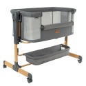 Колыбель-кроватка с корзиной Pituso Flora цвет: dark grey / темно-серый