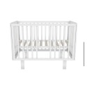 Кроватка детская Lunna Rita с автостенкой, маятником и колесами цвет: белый
