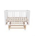 Кроватка детская Lunna Rita Papi Exclusive с автостенкой, маятником и колесами цвет: белый/бук