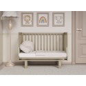 Кроватка детская Lunna Rita с автостенкой, маятником и колесами цвет: кашемир