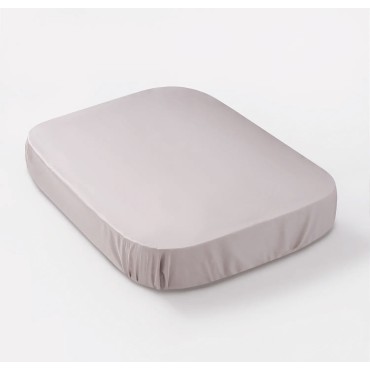 Простыня на резинке детская Perina Semi-oval, артикул: ПР-С.100.70.6, цвет: серый, размер: 100х70см, для матраца с закругленными углами, п/э пакет