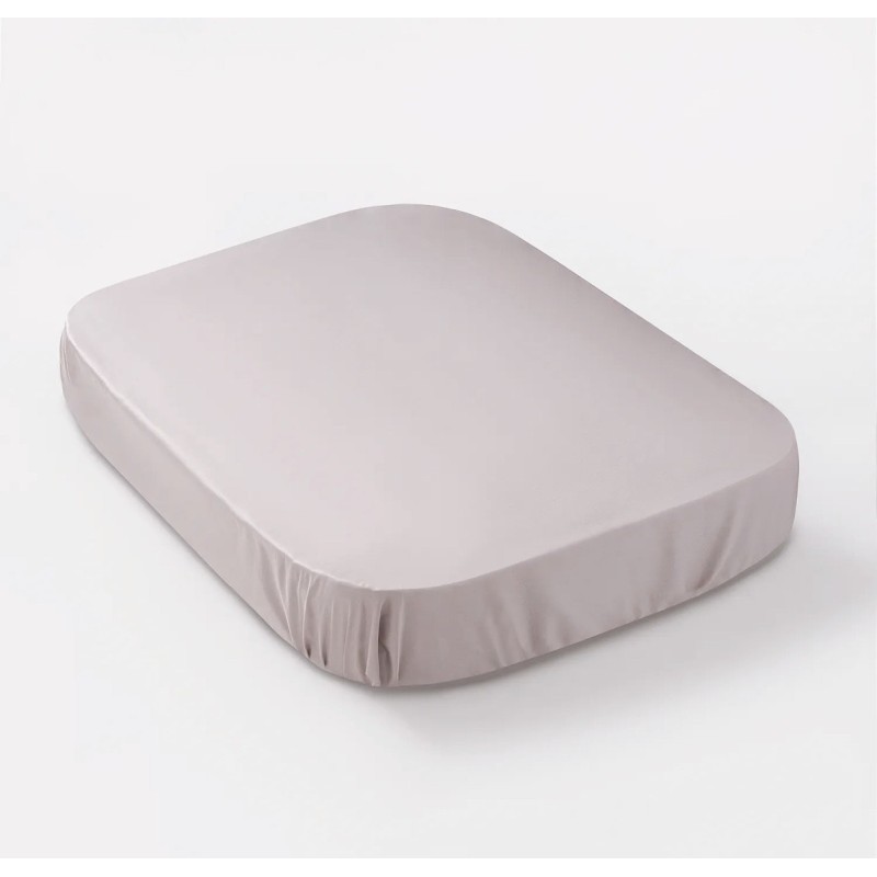 Простыня на резинке детская Perina Semi-oval, артикул: ПР-С.100.70.6, цвет: серый, размер: 100х70см, для матраца с закругленными углами, п/э пакет
