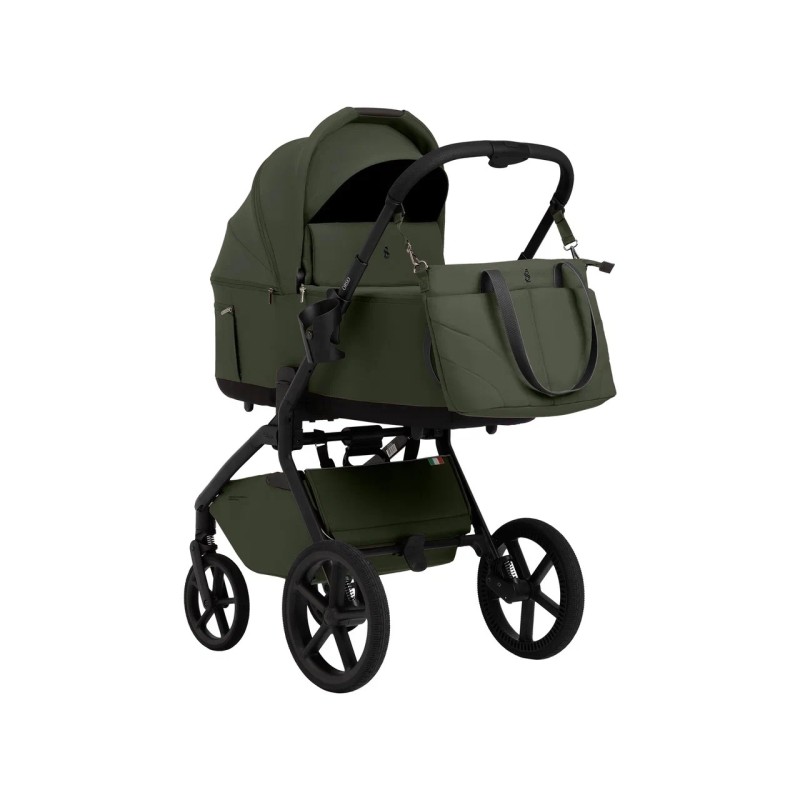 Коляска детская 2в1 со складной люлькой SBL Orso цвет: Dark green