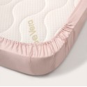 Простыня на резинке детская Perina Semi-oval, артикул: ПР-С.145.70.7, цвет: розовый, размер: 145х70см, для матраца с закругленными углами, п/э пакет