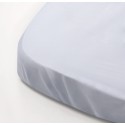 Простыня на резинке детская Perina Semi-oval, артикул: ПР-С.100.70.10, цвет: голубой, размер: 100х70см, для матраца с закругленными углами, п/э пакет