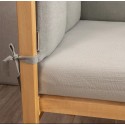 Простыня на резинке детская Muslin 120*60 см цвет: шалфей ПР-М.120.1.22