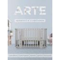Кровать-трансформер детская 5 в1 Sweet Baby Arte цвет: Серая/одуванчик