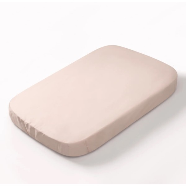 Простыня на резинке детская Perina Semi-oval, артикул: ПР-С.100.70.4, цвет: бежевый, размер: 100х70см, для матраца с закругленными углами, п/э пакет