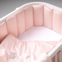 Защита фенс-бортик для детской кроватки Sateen Collection цвет: розовый ФБ-1.03.07