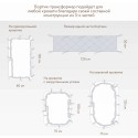 Защита для детской кроватки /стеганый бортик Slim цвет: голубой СБ.120-SM.10