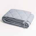 Защита для детской кроватки /стеганый бортик Slim цвет: голубой СБ.120-SM.10