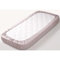 Простыня на резинке детская Perina Semi-oval, артикул: ПР-С.145.70.6, цвет: серый, размер: 145х70см, для матраца с закругленными углами, п/э пакет