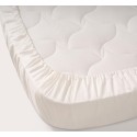 Простыня на резинке детская Perina Semi-oval, артикул: ПР-С.145.70.1, цвет: айвори, размер: 145х70см, для матраца с закругленными углами, п/э пакет