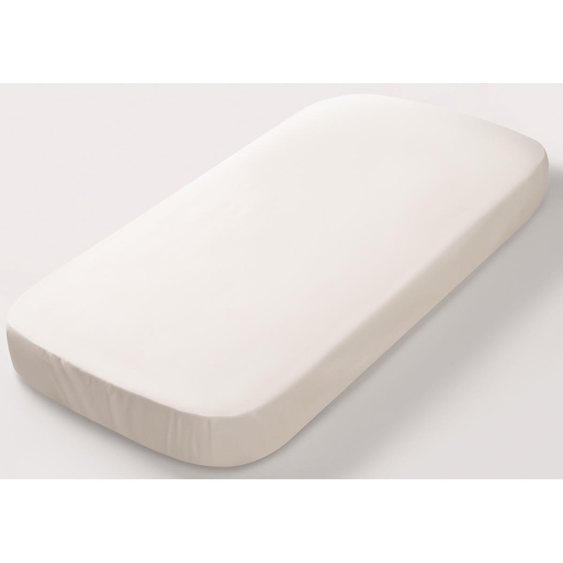 Простыня на резинке детская Perina Semi-oval, артикул: ПР-С.145.70.1, цвет: айвори, размер: 145х70см, для матраца с закругленными углами, п/э пакет