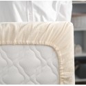 Простыня на резинке детская Perina MUSLIN Артикул: ПР-М.120.1.02, цвет: молочный, размер 120х60см, для прямоугольного матраца, п/э пакет