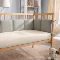 Простыня на резинке детская Muslin 120*60 см цвет: молочный ПР-М.120.1.02