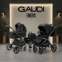 Коляска детская 3 в 1 Bubago Gaudi цвет: черный BG 195-3