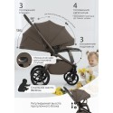 Коляска прогулочная с реверсивным блоком Sweet Baby Orso цвет: Dark Beige 427715
