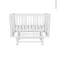 Кроватка детская Lunna Rita Lux с автостенкой, маятником и колесами + матрас с наматрасником цвет: белый Кроватка детская Lunna Rita Lux с автостенкой, маятником и колесами + матрас с наматрасником цвет: белый